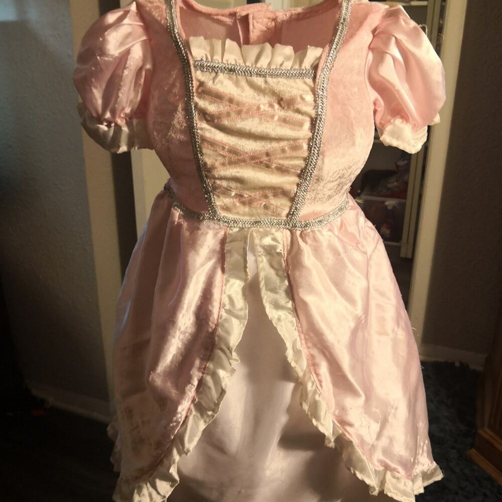 Pink/White Princess Play Dress Up Costume Halloween Outfit Cosplay Castlecore